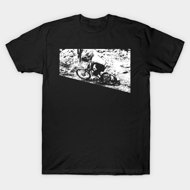 mtb downhill T-Shirt by rickylabellevie